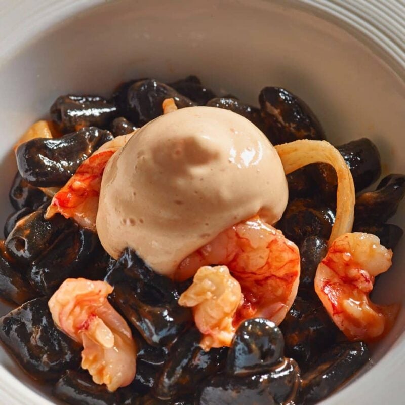 Cavatelli al nero di seppia